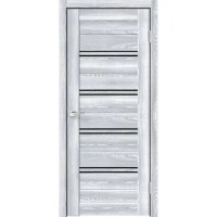 Iekšdurvis LINE PREMIUM 4 ar stiklu, ledus kļava